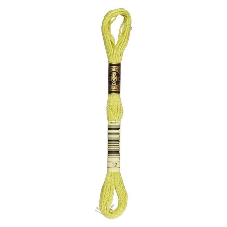 DMC Stranded Cotton Thread Colour #12 Tender Green