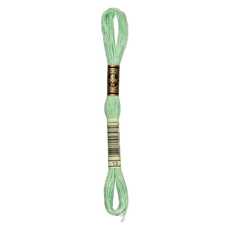 DMC Stranded Cotton Thread Colour #13 Nile Green Medium Light