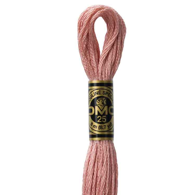 DMC Stranded Cotton Thread Colour #152 Shell Pink Medium Light DMC Stranded Cotton Thread Colour #152 Shell Pink Medium Light