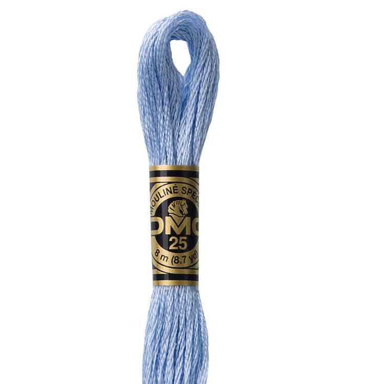 DMC Stranded Cotton Thread Colour #157 Cornflower Blue Very Light DMC Stranded Cotton Thread Colour #157 Cornflower Blue Very Light