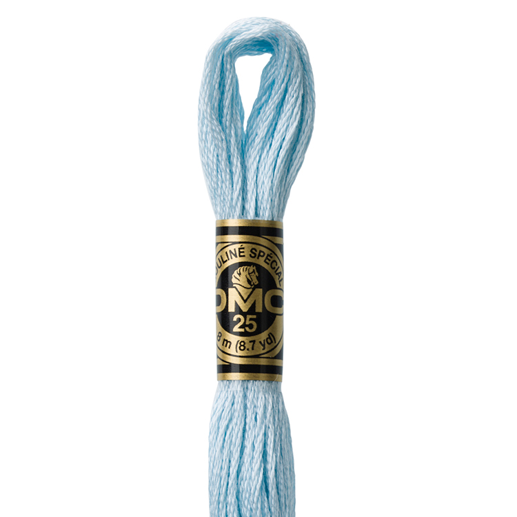 DMC Stranded Cotton Thread Colour #162 Blue Ultra Very Light DMC Stranded Cotton Thread Colour #162 Blue Ultra Very Light