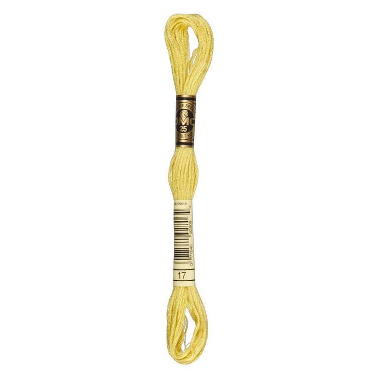 DMC Stranded Cotton Thread Colour #17 Yellow Plum Light