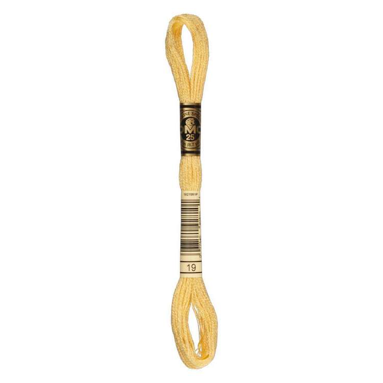 DMC Stranded Cotton Thread Colour #19 Autumn Gold medium Light
