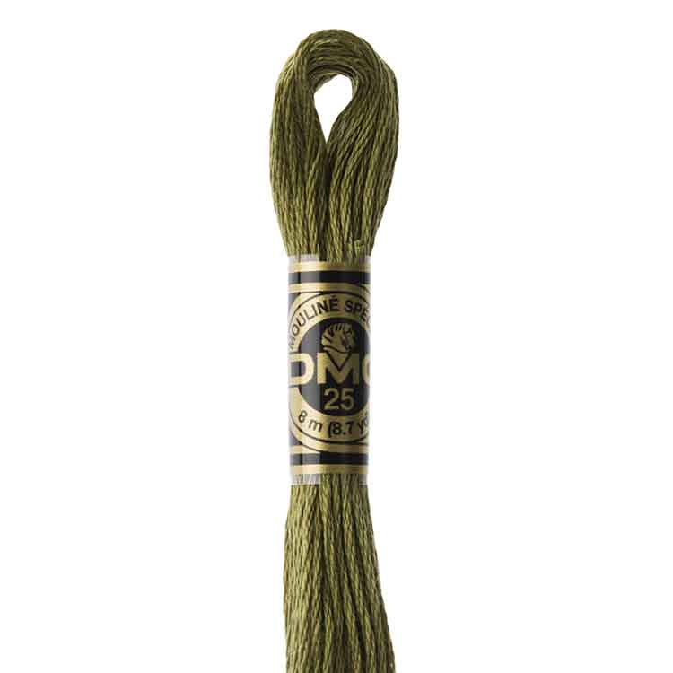 DMC Stranded Cotton Thread Colour #3011 Khaki Green Dark DMC Stranded Cotton Thread Colour #3011 Khaki Green Dark
