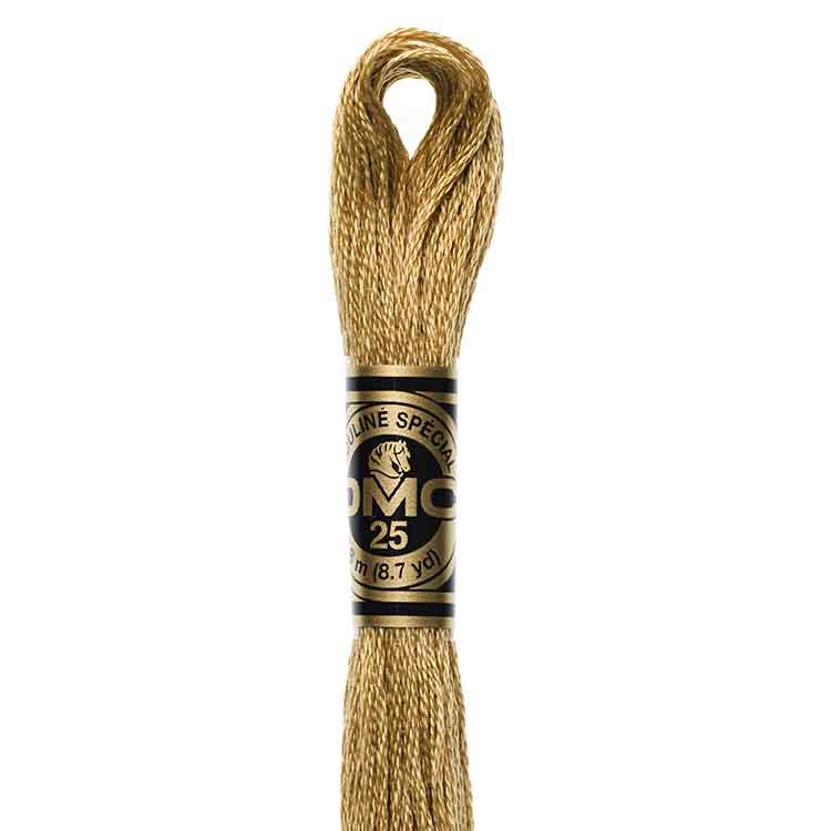 DMC Stranded Cotton Thread Colour #3045 Yellow Beige Dark DMC Stranded Cotton Thread Colour #3045 Yellow Beige Dark