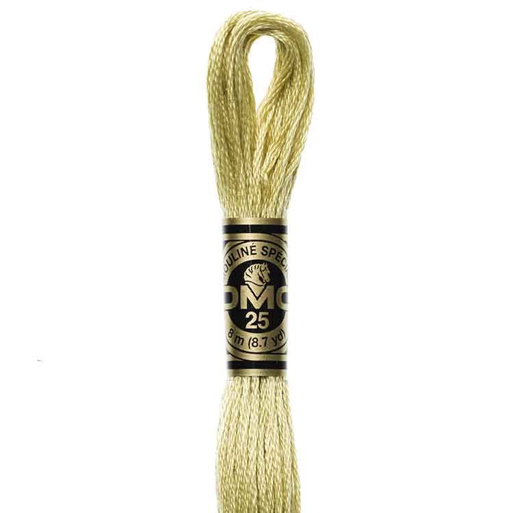 DMC Stranded Cotton Thread Colour #3046 Yellow Beige Medium