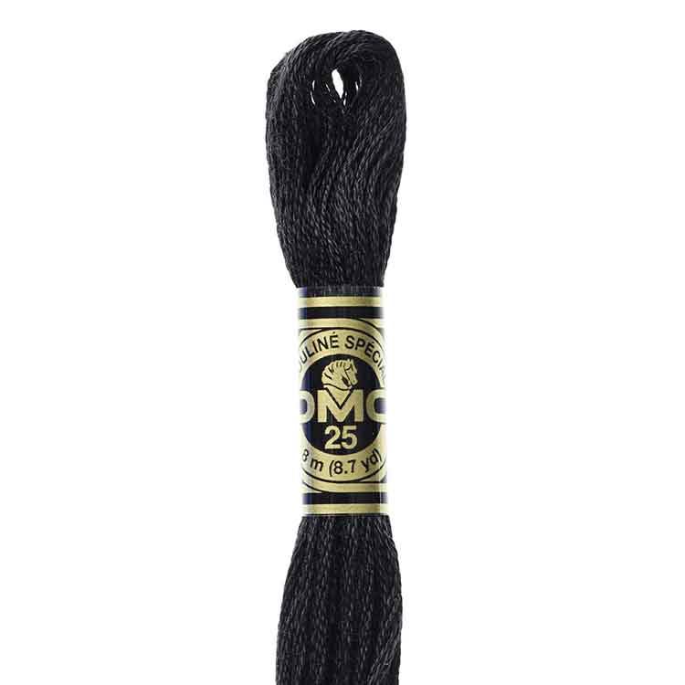 DMC Stranded Cotton Thread Colour #310 Black