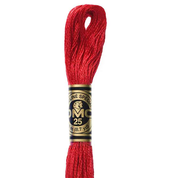 DMC Stranded Cotton Thread Colour #321 Red DMC Stranded Cotton Thread Colour #321 Red