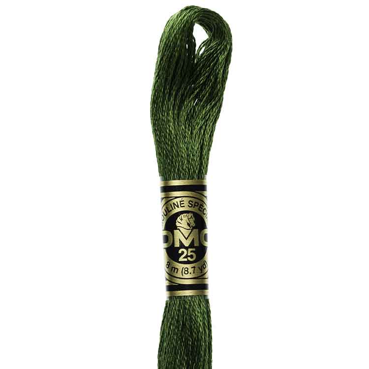 DMC Stranded Cotton Thread Colour #3345 Hunter Green Dark