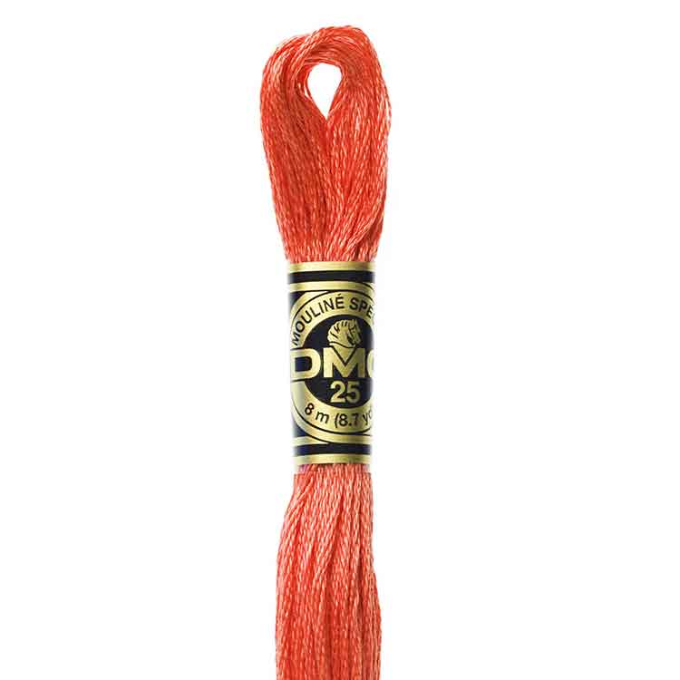 DMC Stranded Cotton Thread Colour #351 Coral