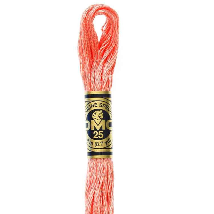 DMC Stranded Cotton Thread Colour #352 Coral Light DMC Stranded Cotton Thread Colour #352 Coral Light