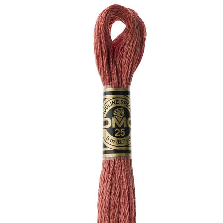 DMC Stranded Cotton Thread Colour #356 Terra Cotta Medium