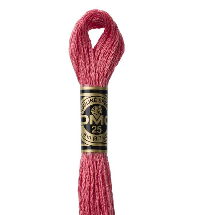 DMC Stranded Cotton Thread Colour #3712 Salmon Medium