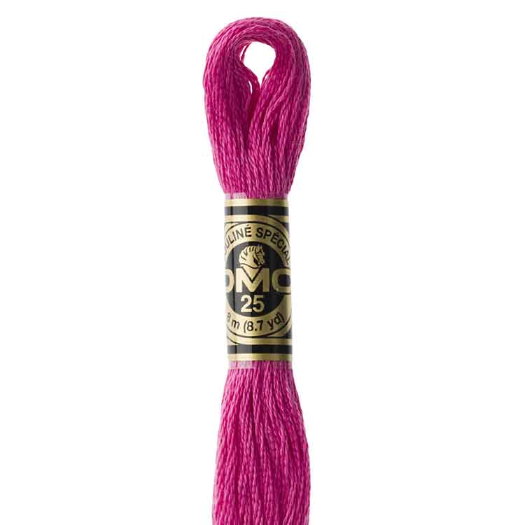 DMC Stranded Cotton Thread Colour #3805 Cyclamen Pink
