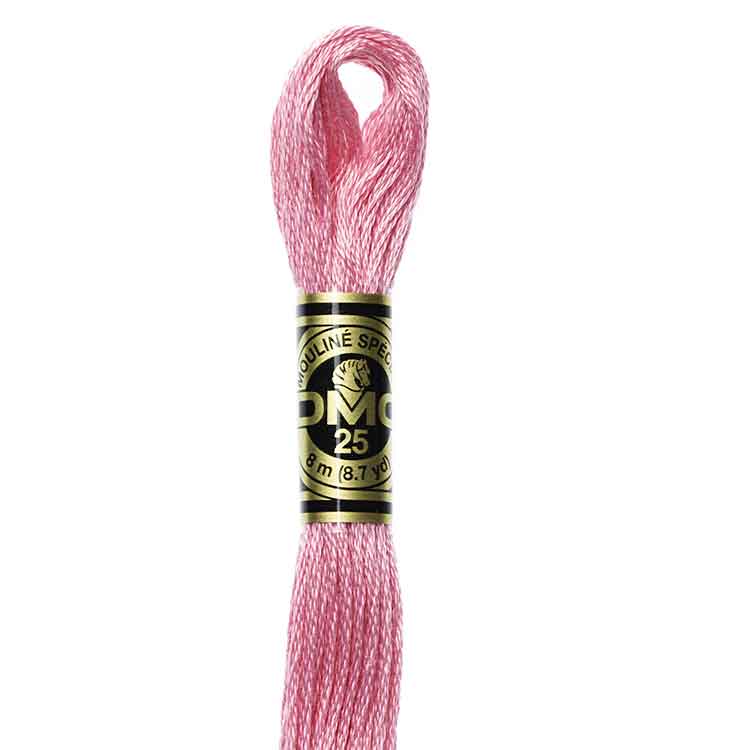 DMC Stranded Cotton Thread Colour #3806 Cyclamen Pink Light DMC Stranded Cotton Thread Colour #3806 Cyclamen Pink Light