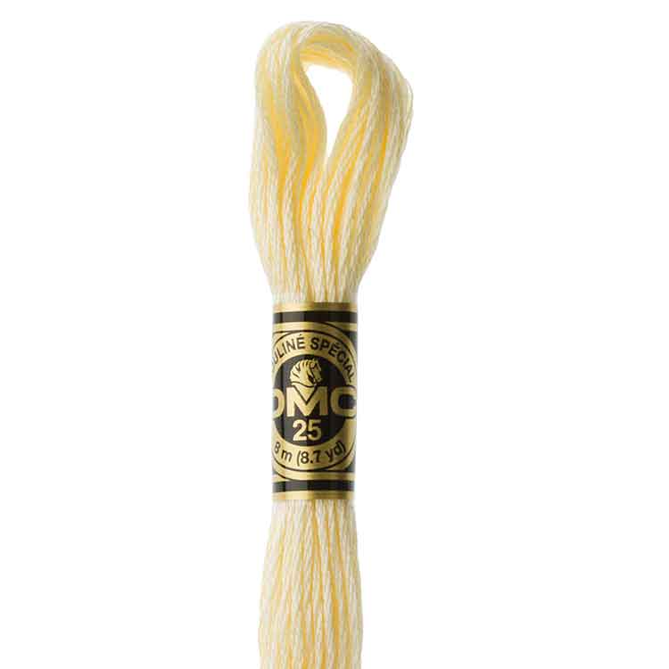 DMC Stranded Cotton Thread Colour #3823 Yellow Ultra Pale