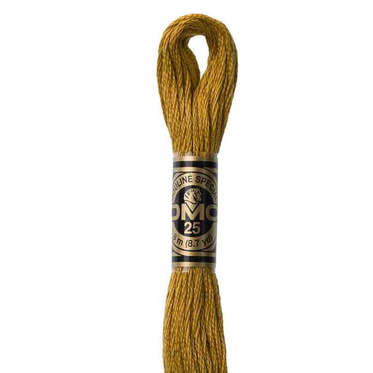 DMC Stranded Cotton Thread Colour #3829 Old Gold Vy Dark DMC Stranded Cotton Thread Colour #3829 Old Gold Vy Dark