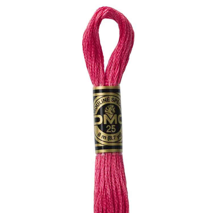 DMC Stranded Cotton Thread Colour #3832 Raspberry Medium DMC Stranded Cotton Thread Colour #3832 Raspberry Medium
