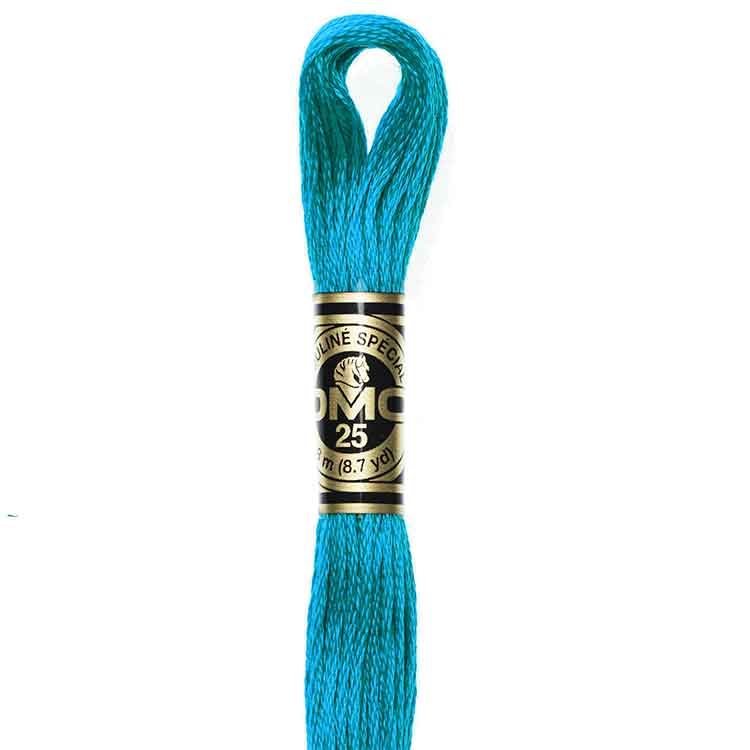 DMC Stranded Cotton Thread Colour #3844 Turquoise Bright Dark
