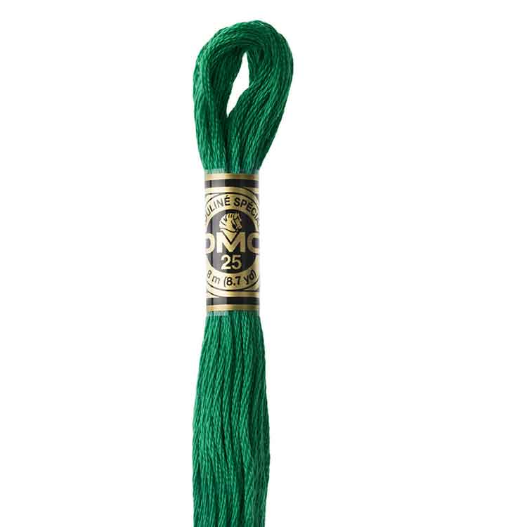 DMC Stranded Cotton Thread Colour #3850 Green Bright Dark DMC Stranded Cotton Thread Colour #3850 Green Bright Dark
