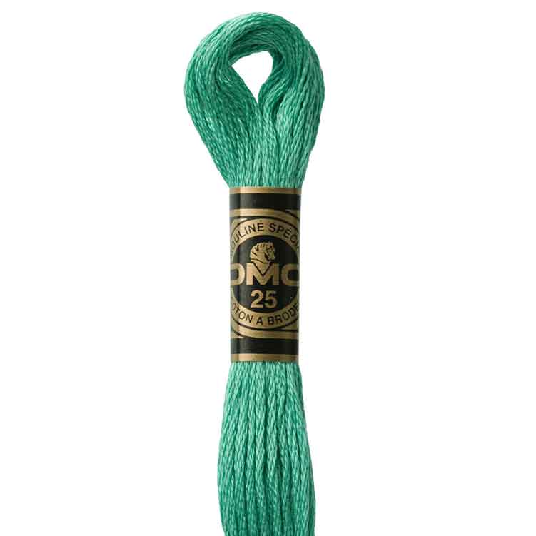 DMC Stranded Cotton Thread Colour #3851 Green Bright Light DMC Stranded Cotton Thread Colour #3851 Green Bright Light