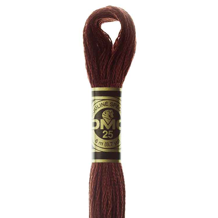 DMC Stranded Cotton Thread Colour #3857 Rosewood Dark