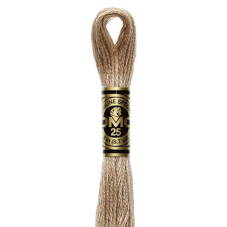 DMC Stranded Cotton Thread Colour #3864 Mocha Beige Light