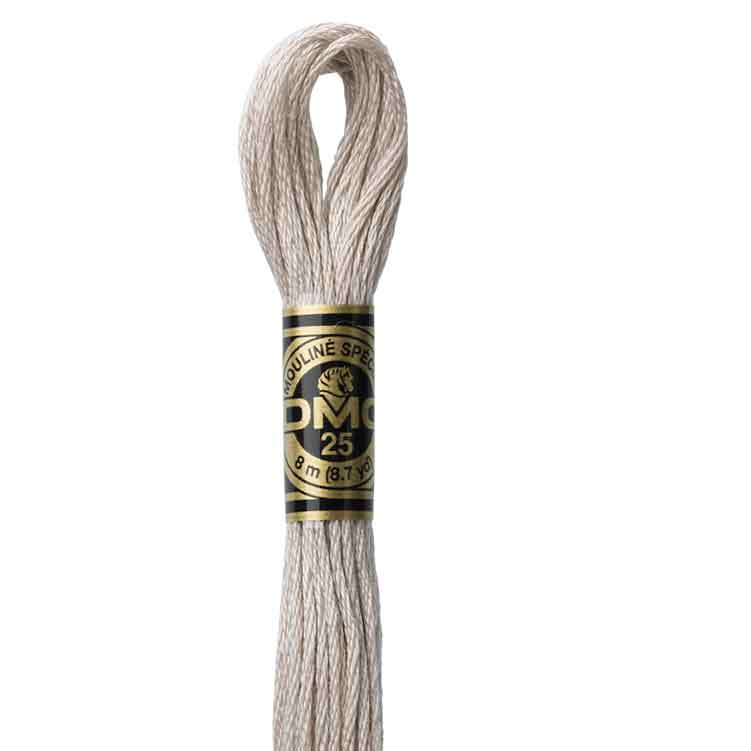 DMC Stranded Cotton Thread Colour #453 Shell Gray Light