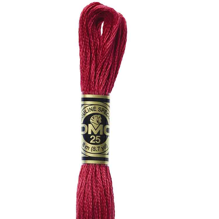 DMC Stranded Cotton Thread Colour #498 Red Dark DMC Stranded Cotton Thread Colour #498 Red Dark