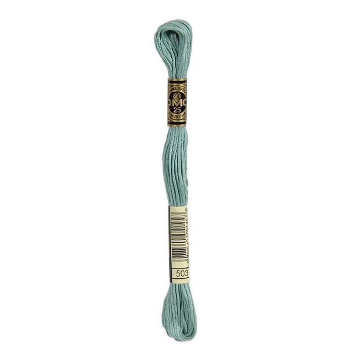 DMC Stranded Cotton Thread Colour #503 Blue Green Medium DMC Stranded Cotton Thread Colour #503 Blue Green Medium