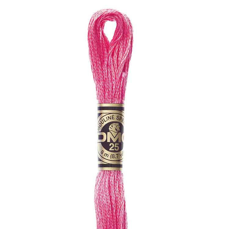 DMC Stranded Cotton Thread Colour #602 Cranberry Medium DMC Stranded Cotton Thread Colour #602 Cranberry Medium