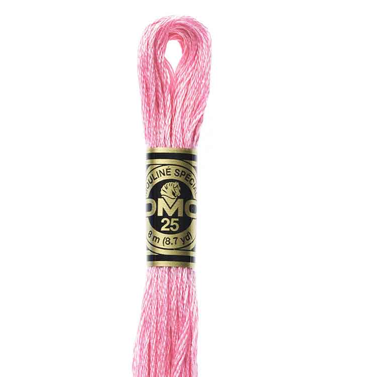 DMC Stranded Cotton Thread Colour #604 Cranberry Light DMC Stranded Cotton Thread Colour #604 Cranberry Light