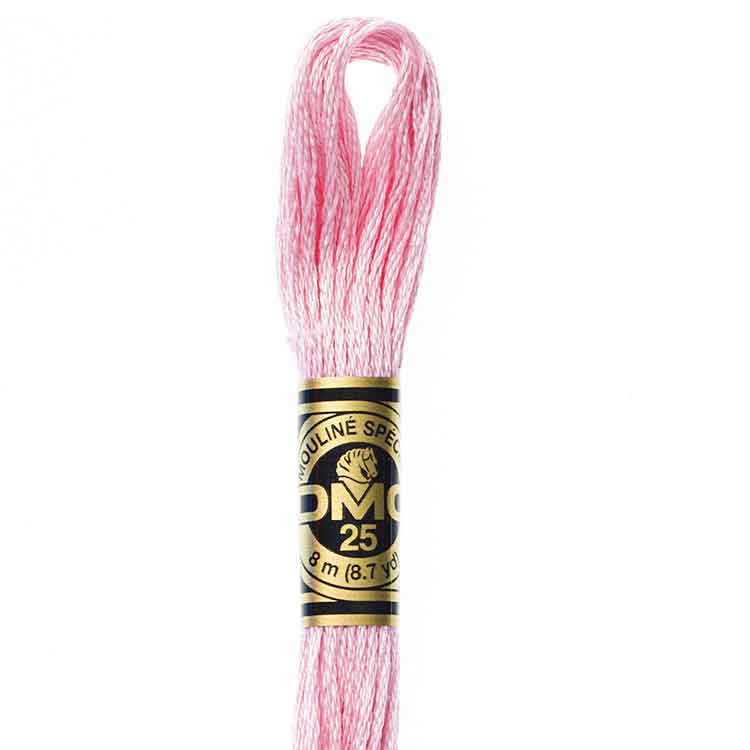 DMC Stranded Cotton Thread Colour #605 Cranberry Very Light