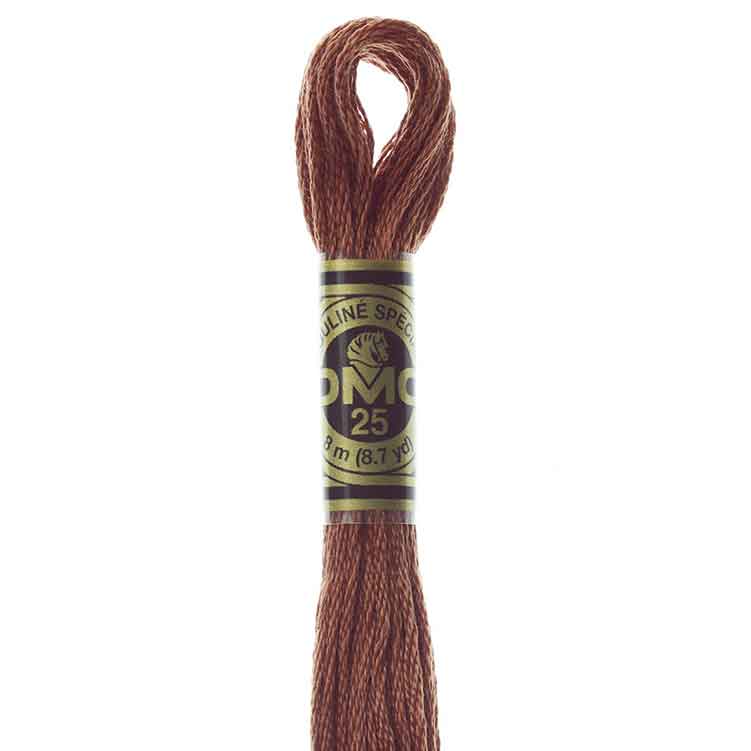 DMC Stranded Cotton Thread Colour #632 Desert Sand Ultra Very Dark