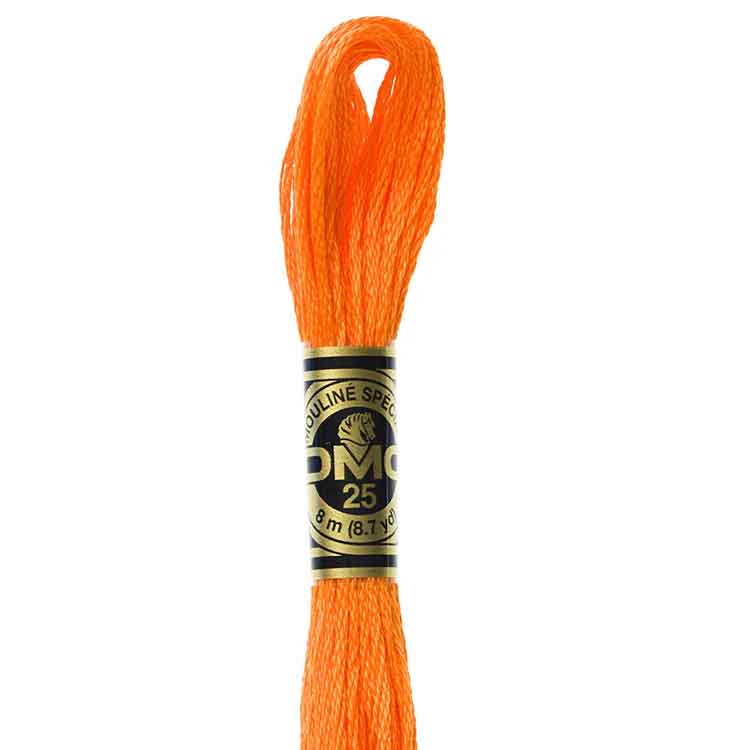 DMC Stranded Cotton Thread Colour #740 Tangerine DMC Stranded Cotton Thread Colour #740 Tangerine