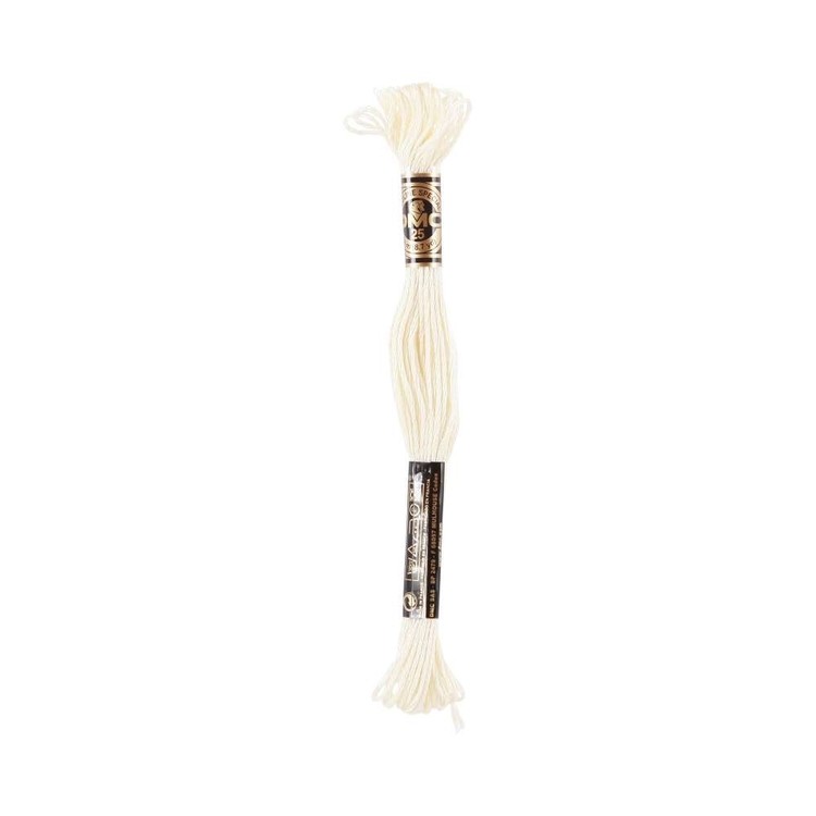 DMC Stranded Cotton Thread Colour #746 Off White DMC Stranded Cotton Thread Colour #746 Off White
