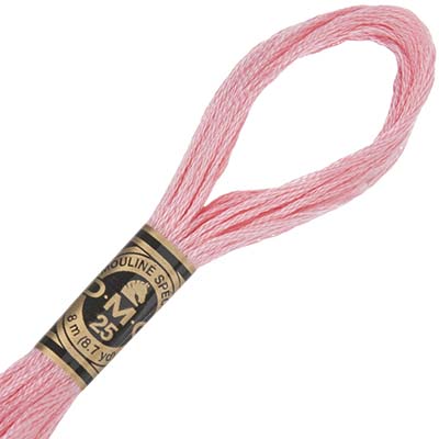 DMC Stranded Cotton Thread Colour #776 Pink Medium