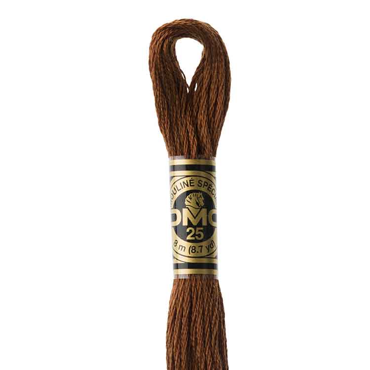 DMC Stranded Cotton Thread Colour #801 Coffee Brown Dark DMC Stranded Cotton Thread Colour #801 Coffee Brown Dark