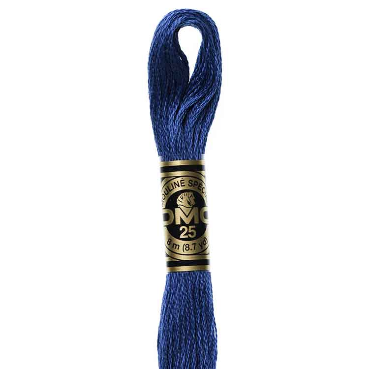 DMC Stranded Cotton Thread Colour #824 Blue Very Dark DMC Stranded Cotton Thread Colour #824 Blue Very Dark