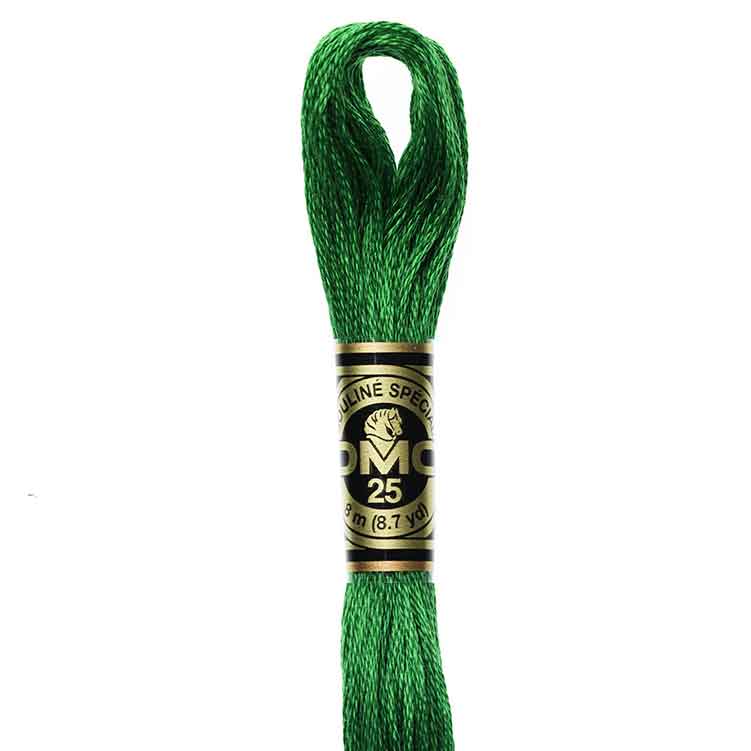 DMC Stranded Cotton Thread Colour #909 Emerald Green Very Dark