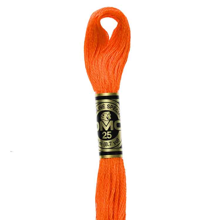DMC Stranded Cotton Thread Colour #947 Burnt Orange DMC Stranded Cotton Thread Colour #947 Burnt Orange