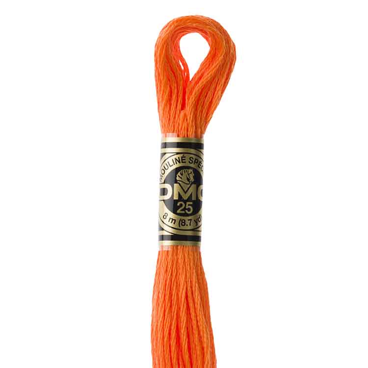 DMC Stranded Cotton Thread Colour #970 Pumpkin Light DMC Stranded Cotton Thread Colour #970 Pumpkin Light