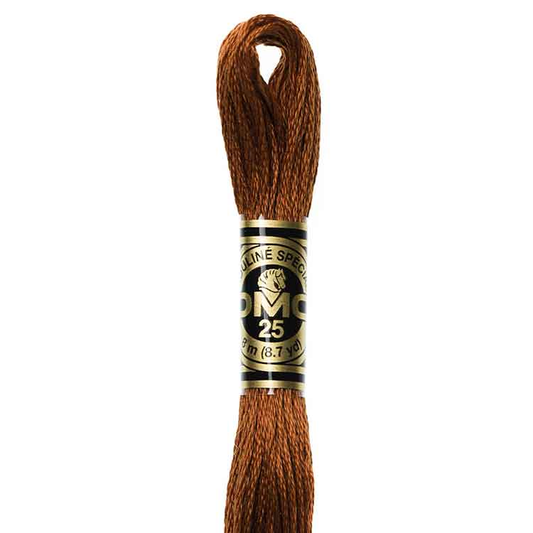DMC Stranded Cotton Thread Colour #975 Golden Brown Dark DMC Stranded Cotton Thread Colour #975 Golden Brown Dark