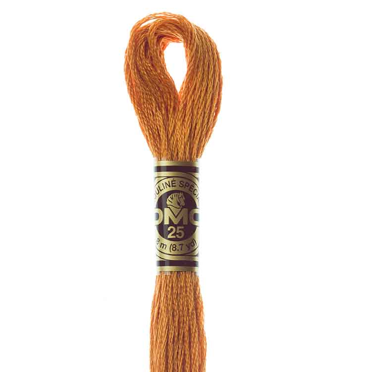 DMC Stranded Cotton Thread Colour #976 Golden Brown Medium DMC Stranded Cotton Thread Colour #976 Golden Brown Medium